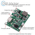 3.7V 4.2V Lithium Li-ion 18650 Battery Charger Board DC-DC Step Up Boost Lithium Battery Charging Step-Up Board TP4056 Module. 