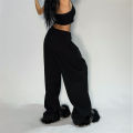 Casual Solid Sweatpants For Women High Waist Lace Up Loose Joggers Pant Classic Baggy Streetwear Female Sport Dance Trouser Y2K. 