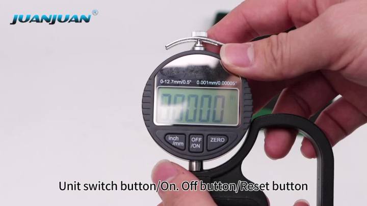 Digital Micrometer Thickness Gauge Width Measuring Tool Electronic Thickness Meter Measure Thickness Of Paper Cloth Metal 0.01mm