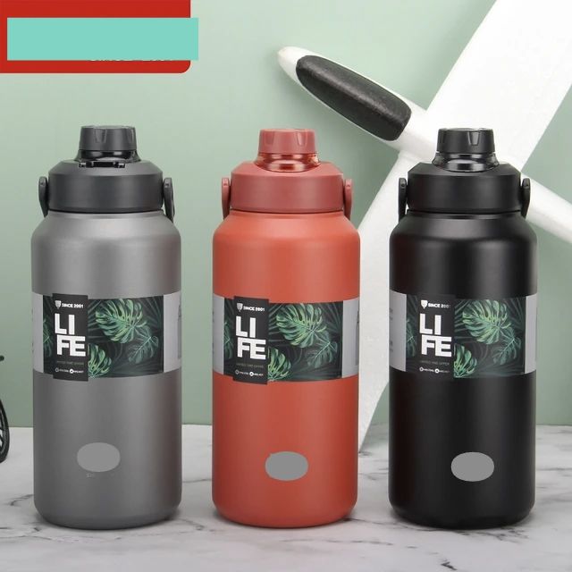 Best Quality 1300ml Stainless Steel Insulated Hot and Cold Jug High Vacuum Flask Water Tumbler with Carry Handle Pull Ring Portable Sports Water Bottle