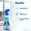 Mr. Brasso Glass & Household Cleaner Spray 250ml with Ultra Shine Formula for TV, Electronics, Fridge, Laminated Furniture, Mirror, Car Windshield. 