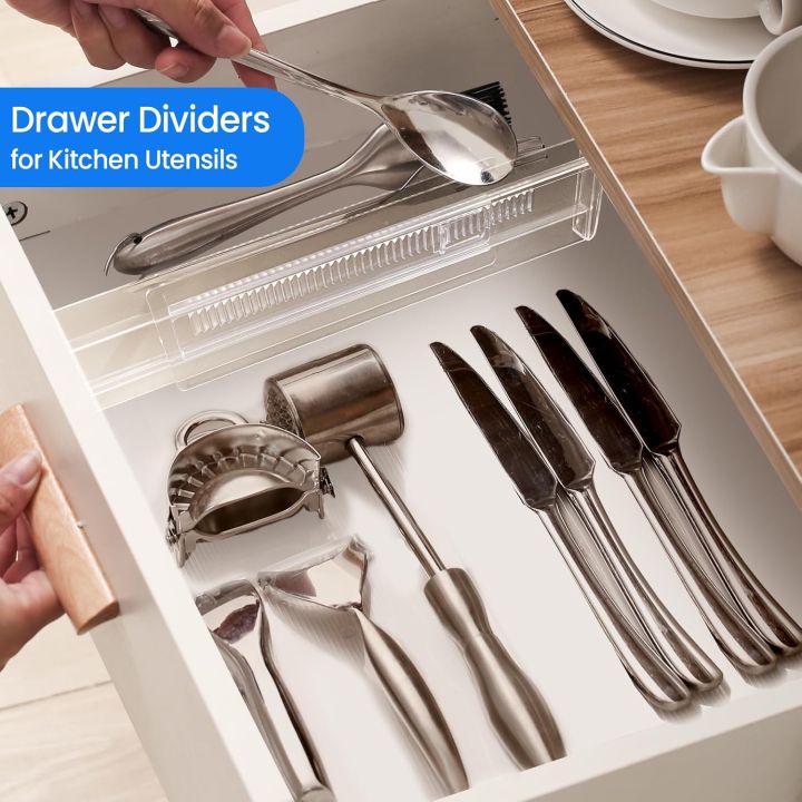 Drawer%20Dividers%204/6/8/12%20Pack,%20Plastic%20Drawer%20Dividers%20for%20Baby%20Clothes,%20Kitchen%20Cutlery%20and%20Office%20Storage,%20Easy%20to%20Install%20-%20Image%204