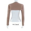 Muslim Women's Elastic Modal Cotton Jersey Bolero Sleeve Long Arm Cover Shrug Shoulder Oversleeve Suncreen Wear Under T- shirt. 