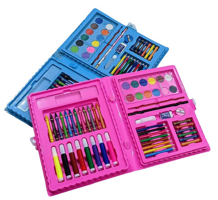 Color Small Kit Premium Quality 68/86 PCS Color kit/Set with Button Box for Boys/Girls ...