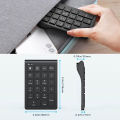 SeenDa Rechargeable Wireless Numeric Keypad Bluetooth Number Pad Slim 22-Keys External Numpad Keyboard Data Entry. 
