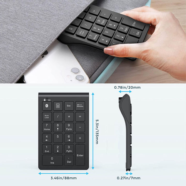 SeenDa%20Rechargeable%20Wireless%20Numeric%20Keypad%20Bluetooth%20Number%20Pad%20Slim%2022-Keys%20External%20Numpad%20Keyboard%20Data%20Entry%20-%20Image%207