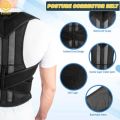 Smart Posture Corrector Vibration Belt USB Rechargeable Intelligent Vibration Induction Sensor Reminder High Elasticity Adjustable Upper Back Shoulder Lumbar Waist Support Belt SPINE CORRECTION for Children and Adult​. 