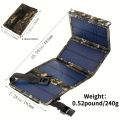 1pcs USB Foldable Solar Panel Portable Flexible Small Waterproof 5V Folding Solar Panels Cells For Mobile Phone Battery Charger.
