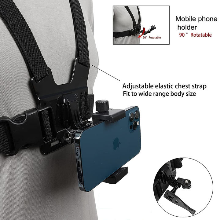 Chest%20Strap%20With%20360%20Rotation%20Phone%20Mount%20Belt%20For%20%20Hero%2012%2011%2010%209%208%207%20iPhone%2013%2014%20Pro%20Max%20Insta360%20X4%20Action%20Camera%20-%20Image%205