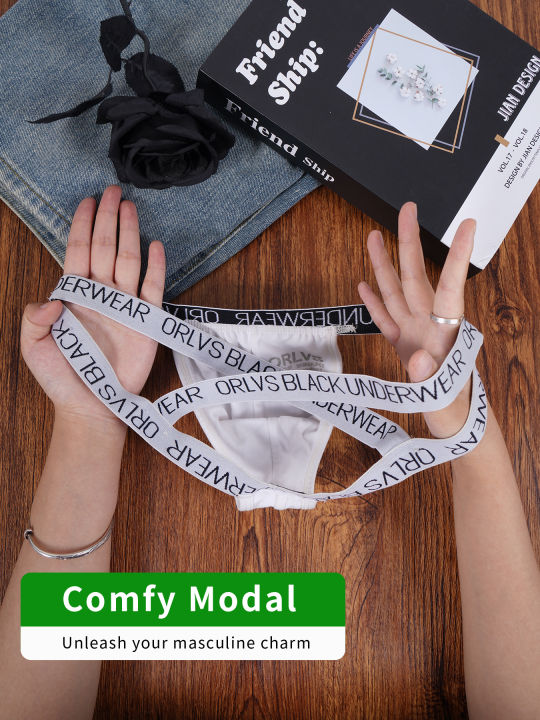 Men's%20ORLVS%20Jockstraps%20Thin%20Letter%20Print%20Waistband%20U%20Convex%20Pouch%20Modal%20%20Sport%20Underwear%20-%20Image%204