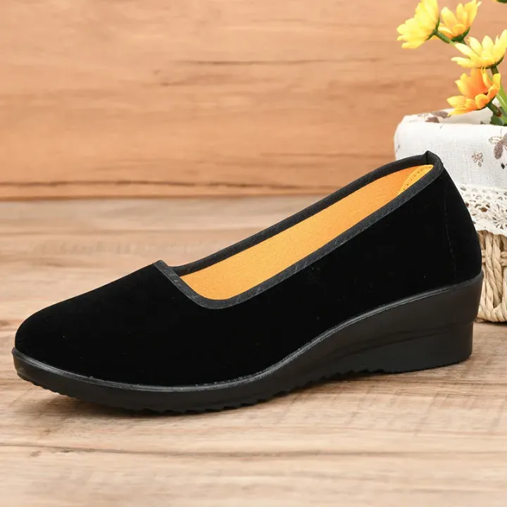 Lady%20Fashion%20Sweet%20Light%20Weight%20Black%20Flock%20High%20Quality%20Loafers%20Women%20Casual%20Comfort%20Hotel%20Work%20&%20Office%20Flat%20Shoes%20Zapatos%20A94%20-%20Image%204