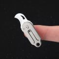 Titanium Alloy  Mini Pocket e, Portable Keychain Pendant, Unpacking e for Express Delivery and Unboxing. 