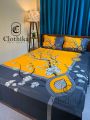Digital Home tex Luxury Panel Fashionable Bedsheet with 2 pillows cover & 1 side pillow cover  for Home Decoration from Clothika. 