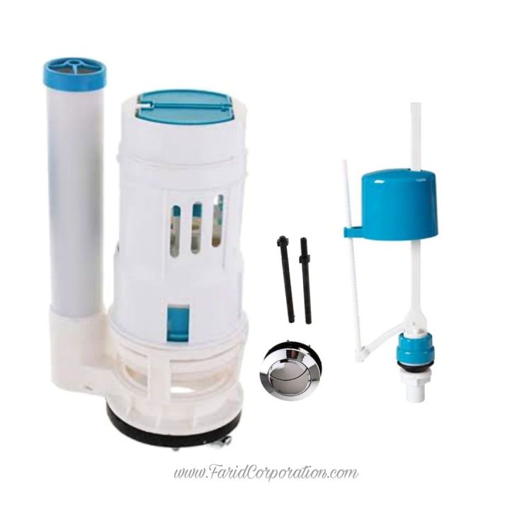 Commode Fitting Double push flush value assemble