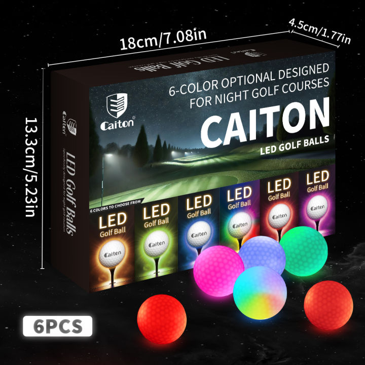Caiton%206Pcs%20LED%20Golf%20Balls%20Impact%20Activated%20Ultra%20Bright%20Night%20Golf%20Glow%20Balls%20Long%20Lasting%20Light%20Practice%20Play%20%20for%20Golfers%20-%20Image%202