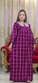 Full Sleeve Pure Cotton Neck Embroidery Maxi For Women.