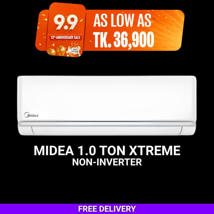 Midea 1.0 Ton Xtreme Non-Inverter Air Conditioner - MSA12CRN | Buy Midea 1.0 Ton for Free Delivery