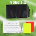 PVC Football Referee Warning Red and Yellow Card Football Match Training Referee Tool Football Sports Accessory 8x11cm. 