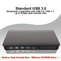 Drive Enclosure 5Gbps 12.7mm USB 3.0 SATA External DVD CD-ROM RW Player Optical Drives Enclosure Case for Laptop Desktop. 