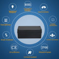 Electrical Flame-Retardant Waterproof Box, Outdoor Sealed Distribution Box, Black Waterproof Plastic Junction Box.