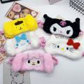 Sanrio  Hello Kitty Eye Mask Sleeping Girl's Heart Cartoon Kawaii  Kuromi My Melody Cinnamoroll Plush  Kids Gift. 