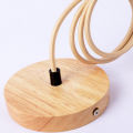 Natural Color E27 Hanging Lamp Holder Single-head Screw Socket Lampshade Base Lights Fixture Wooden Ceiling Lamp Base. 
