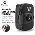 WEST BIKING Bicycle Saddle Bag Lightweight Waterproof Bike Seat Tail Bags Wear-Resistant Rotating Lacing Buckle Bike Accessories. 