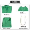 Dr. Victor Doctor Von Downy Subdue Adult Green uniform set Movie Doctor Doom Cosplay Costume mask Halloween Party Outfit.