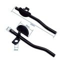 Handlebar Aluminum Alloy Rest TT Bars Arm Relaxation Rest Split Vice Cycling Bike Rest Handlebar for Bicycle Bike Long Distance.