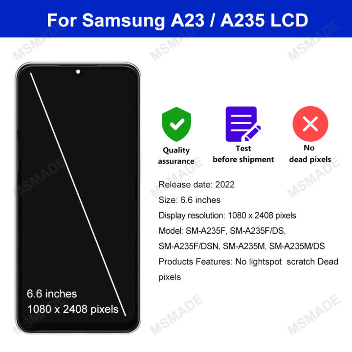 6.6''%20For%20Samsung%20Galaxy%20A23%204G%20Display%20SM-A235F%20SM-A235F/DS%20LCD%20Touch%20Screen%20Digitizer%20Assembly%20For%20Samsung%20SM-A235M%20A235%20LCD%20-%20Image%202
