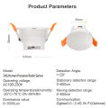 Tuya ZigBee/WiFi 24G MmWave Human Presence Sensor AC100-250V Ceiling Motion Static Detector with Luminance Monitoring Smart Life. 