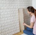 1PC3D Brick Wall Stickers Self Adhesive Wallpaper Sheets Peel and Stick Wall Brick Room Panels PE Foam High Quality Bricks Wallpaper 70+77. 