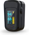 MomMed M170 Digital Pulse Oximeter for Finger Oxygen Measuring Device, Fingertip Oximeter Measures Oxygen Saturation SpO2, Pulse Frequency, Oximeter with OLED Display and Alarm Function Black. 