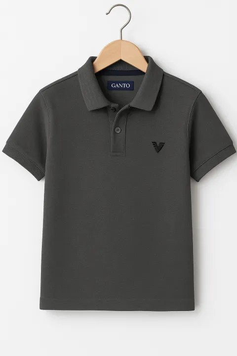 "Men’s Grey Polo T-Shirt – Cool Summer Essential Premium PK Fabric ...