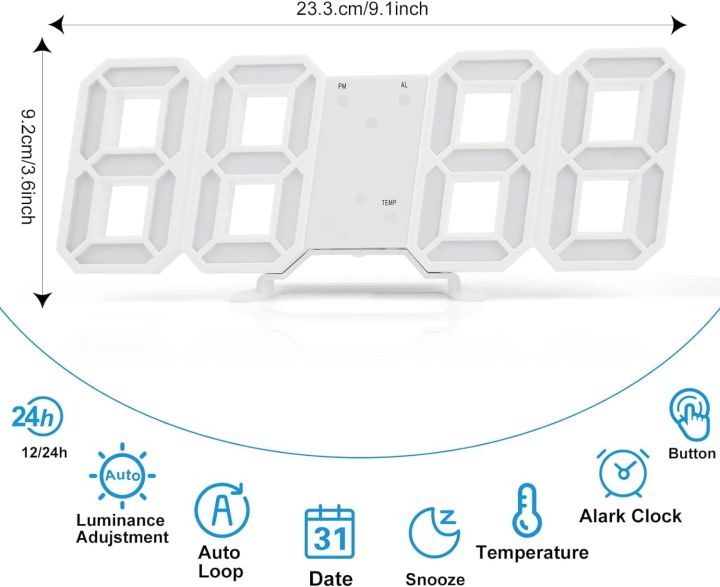 3D%20Digital%20Alarm%20Clock,%20Large%20Size%20Desk%20Clocks,%20Modern%20Design%20LED%20Wall%20Clocks,%2012/24H%20Time/Date/Temperature%20Display,%20Nightlight/Brightness%20Adjustable,%20Kitchen/Office/Living%20Room/Classroom%20(White%20Light)%20-%20Image%202