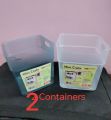 Refrigerator Door Organizer Bins Clear Plastic Food Storage Containers for Fridge, Kitchen Cabinet, BPA-Free Pantry Organization and Storage. 