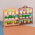 1Pc 1/12 Dollhouse Display Shelf Bread Rack Flower Stand Model Dollhouse Mini Furniture Decoration Dolls House Accessories.