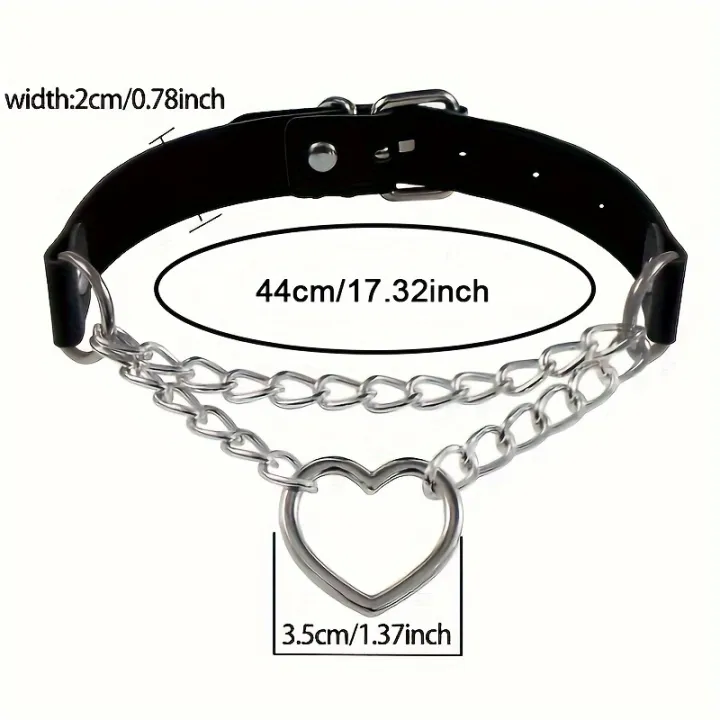 Personalized%20Fashion%20Punk%20Hip-Hop%20Gothic%20Peach%20Heart%20Shaped%20Chain%20Collar%20Necklace%20Trend%20Leather%20Love%20Heart%20Collar%20-%20Image%202