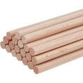 20Pcs Round Beech Wood Sticks 11.8 inch Long Unfinished Wooden Strips 8mm Round Dowels Strips Wooden Dowel Rod Natural Wood. 