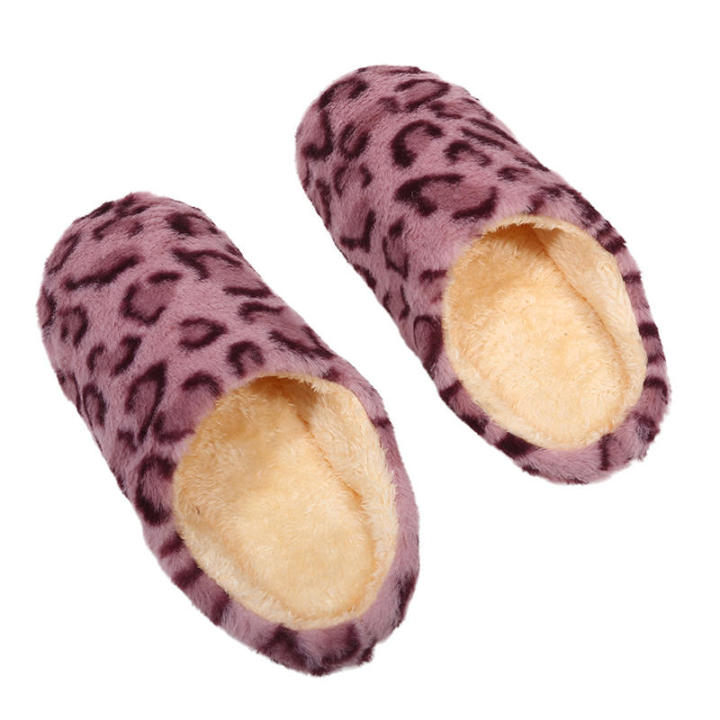 Indoor%20Bedroom%20Women%20Men%20Floor%20Shoes%20Winter%20Household%20Fur%20Slippers%20Leopard%20Print%20Soft%20Warm%20House%20Slides%20lining%20color%20random%20-%20Image%204