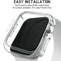 Case for Watch 45mm 41mm 40mm 44mm 42mm 46mm Protective Cover Matte Hard PC Bumper Frame No Glass iWatch 10 SE 9 8 7 6 5 4.