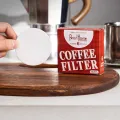 Round coffee filter paper-filter paper 100 sheets for coffee pot Moka pot paper filter Moka pot coffee filter. 