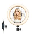 26cm ringlight led 7 feet tripot stand & mobile phone holder 26cm. 