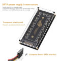 COOLCIRC ARGB Connector 1 To 10 Port Splitter Hub 5V 3Pin ARGB Case Fan Hub with Adhesive Base SATA Power for LED Fans Lights.