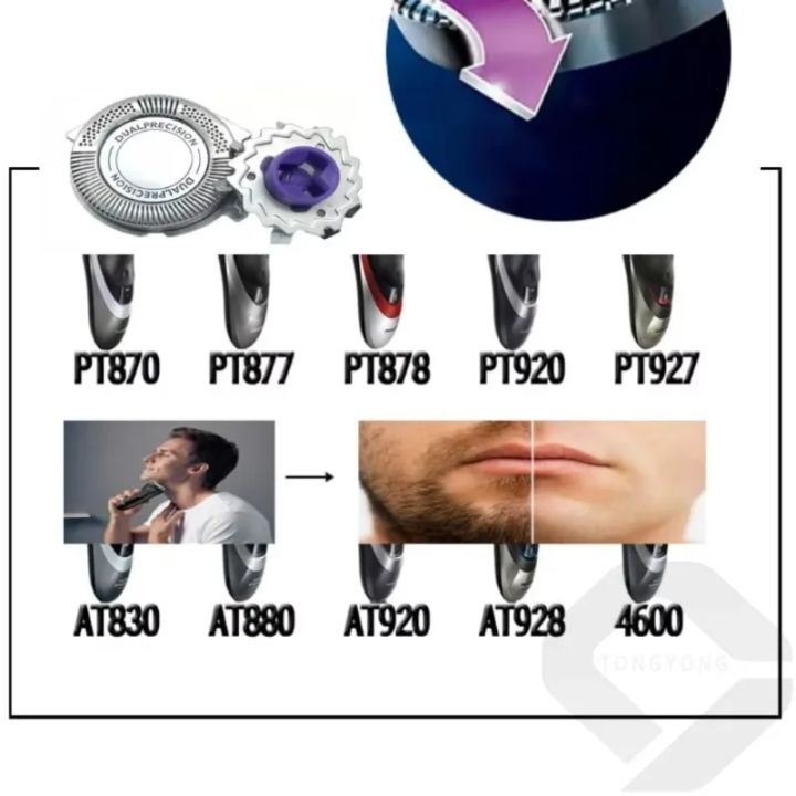 HQ8%20Replacement%20Shaver%20Head%20Compatible%20with%20Philips%20AT830%20AT875%20PT830%20PT870%20PT877%20PT920%20PT720%20PT725%20PT730%20AT810/811%20AT814%20AT725%20-%20Image%204