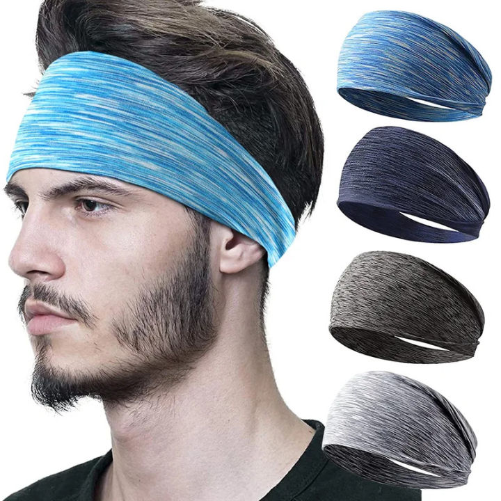 1/5pcs Ultra-Thin Sports Sweatband Breathable Absorbent Headwrap Sweat Hair Head Band Soft Smooth Outdoor Fitness Yoga Headband