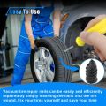 60PCS Tire Repair Rubber Nails Tire Puncture Repair Tool Kit with Screwdriver Vacuum Repair Tire Screw Plug Kit for Car MT Bike.