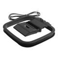 1pc FM Radio Antenna AM FM Loop Antenna 2pin Aerial Connector For Car Radio Stereo Audio Receiver Systems Indoor. 