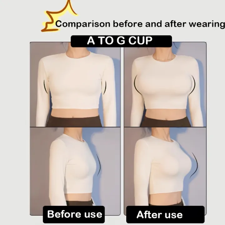 Women's%20Wireless%20Push-Up%20Bra%20Set,%20Full%20Coverage%20Silicone%20Underwear,%20Self-Adhesive%20Nipple%20Covers,%20Hand%20Wash%20Only,%20No%20Print%20Design%20-%20Image%204