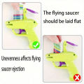 1pc Foam Disc Launcher Flying Disc Handheld Shooter Indoor Shooting Game Outdoor Backyard Toy For Boys And Girls Birthday Gift. 